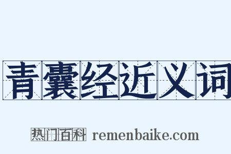 青囊经近义词是什么意思的图片